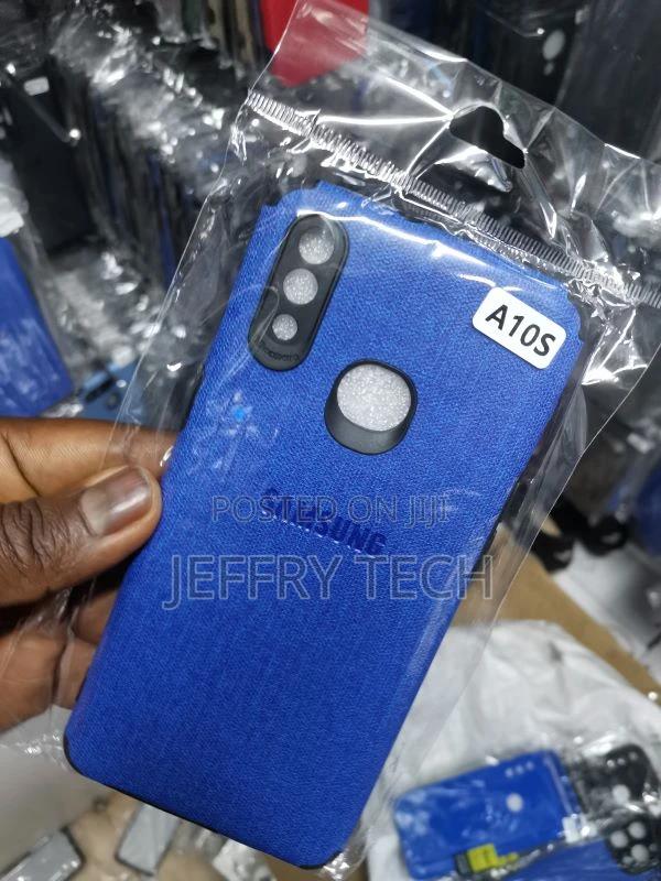 Jeans BACK CASE FOR Samsung A10s Blue Case - thumbnail 3