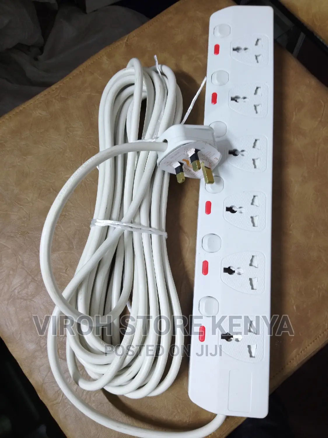 10 Meters 6 Ports Power Extension Cable With Fused Adapter