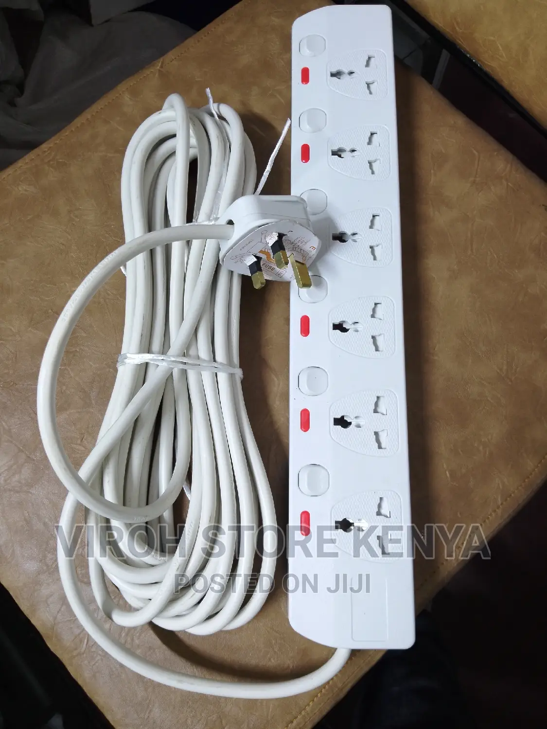 10 Meters 6 Ports Power Extension Cable With Fused Adapter