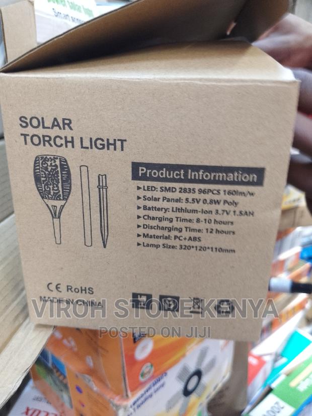 Flaming Solar Lamp for Garden Flower Compund Light - thumbnail 2