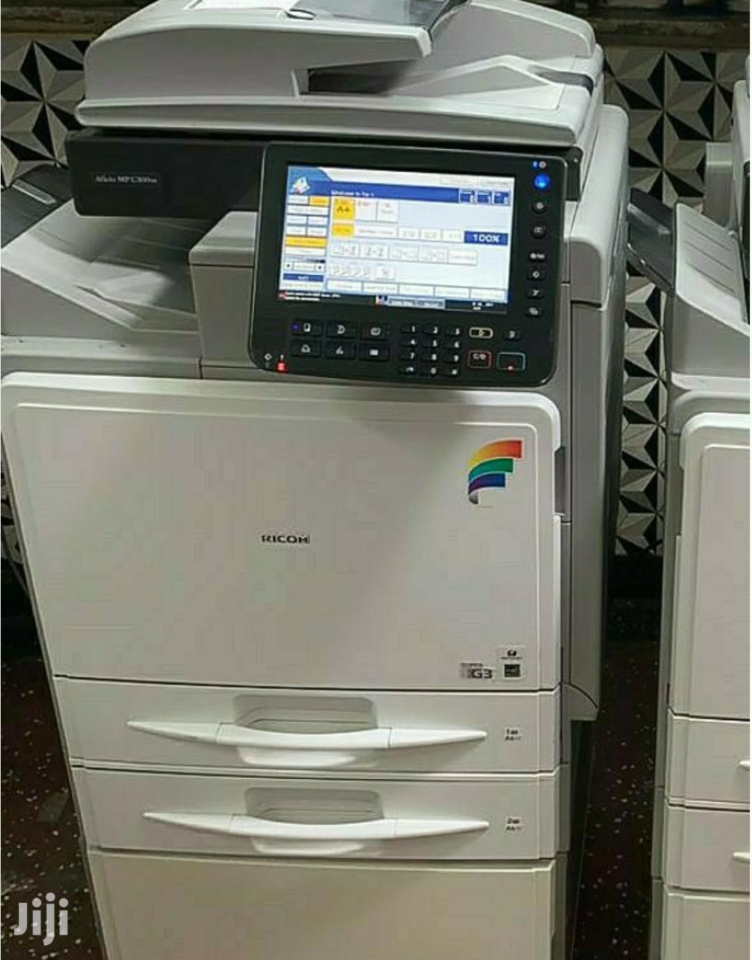 Colored Ricoh Aficio Mp C300 Photocopier Printer Scanner