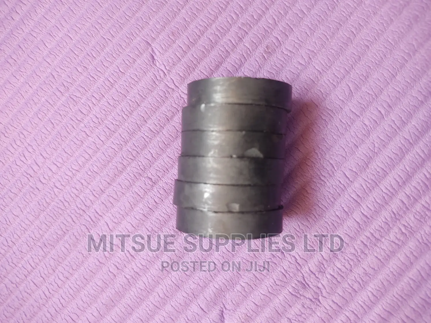 HALF a Dozen Round Ceramic Magnets With Hole- 3.9 Diameter