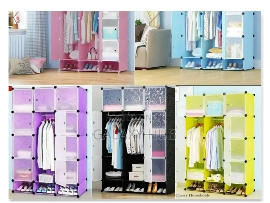 Wardrobe Plastic 3 Columns