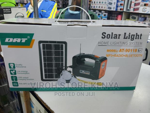 Complete Solar Home Lighting System With BT/USB Radio - main view