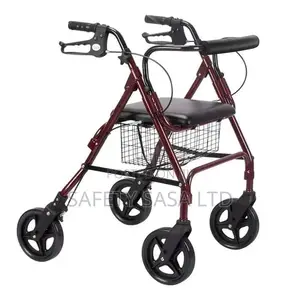 Rollator :Elderly Walking Four-Wheel Walking Aid Walking Aid