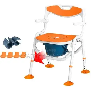 Folding Chair Aluminum Alloy Elderly Bath Chair Potty Chair