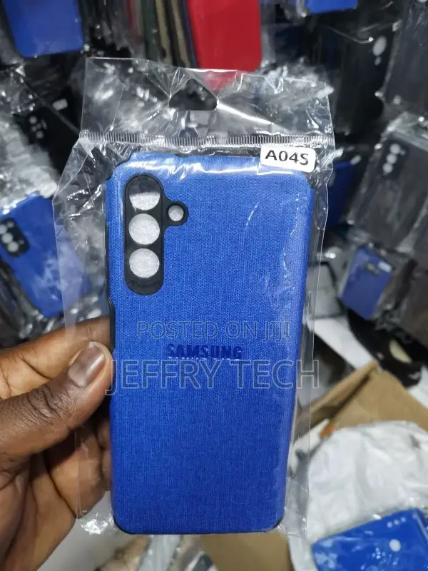 Samsung Galaxy A04s Case Soft Canvas Denim Cloth