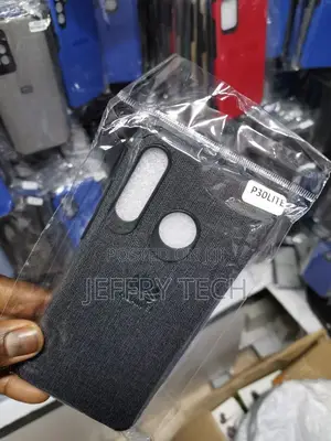 Huawei P30 Lite Blue Fabric Jeans Texture Camera Protection