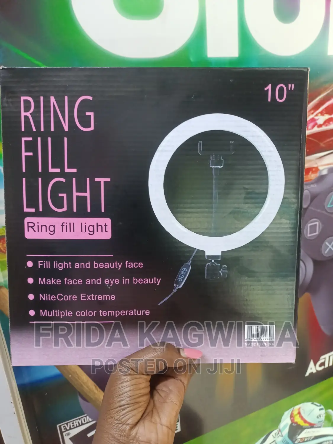 10" Ring Fill Light, Stand and Bluetooth Remote
