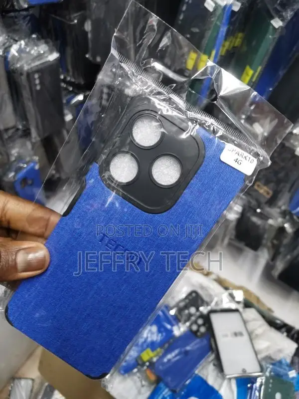 Tecno Spark 10 4G Fabric Jeans Texture Camera Protection Cas