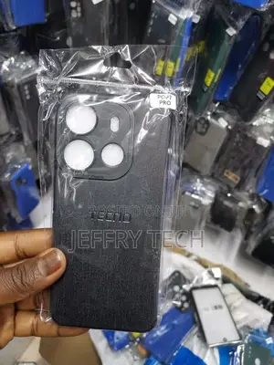 Tecno Pop 7 Pro Fabric Jeans Texture Camera Protection Case
