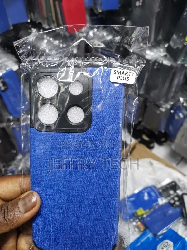 Tecno Smart 7 Plusfabric Jeans Texture Camera Protection Cas - main view