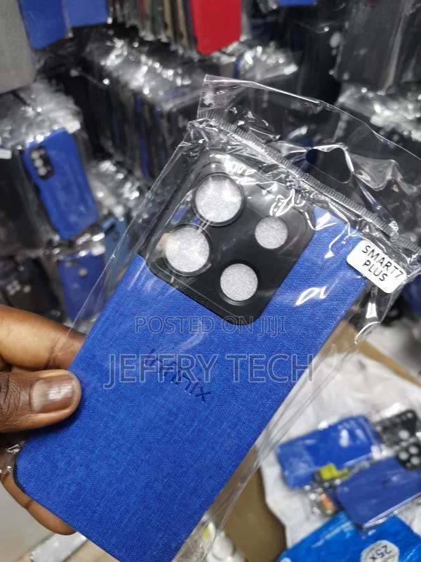 Tecno Smart 7 Plusfabric Jeans Texture Camera Protection Cas - thumbnail 3