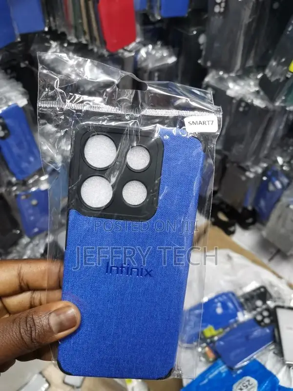 Tecno Smart 7 Bluefabric Jeans Texture Camera Protection Cas