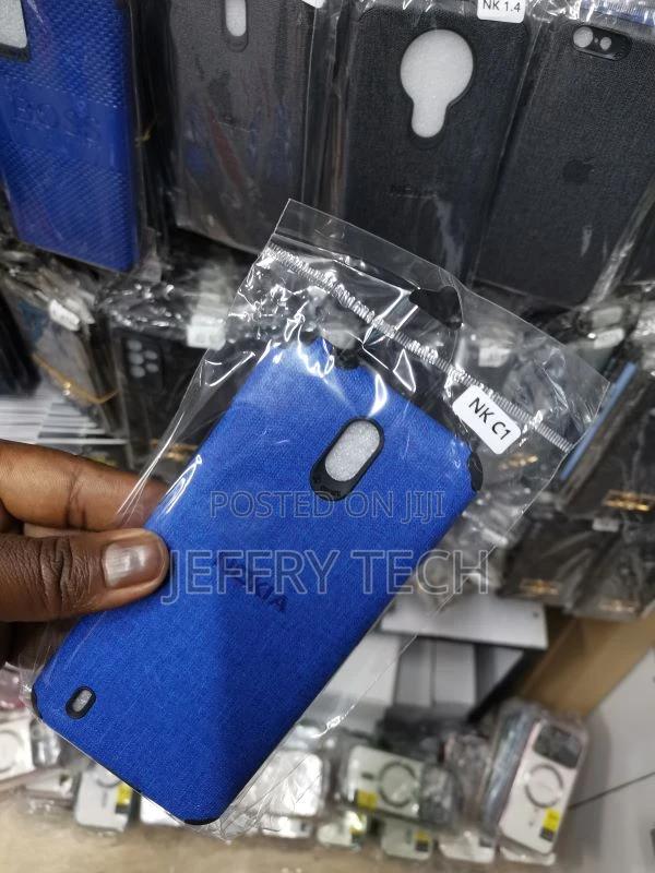 Nokia C1 Blue Fabric Jeans Texture Camera Protection Case - thumbnail 3