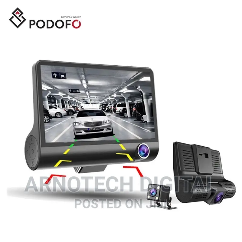 3 Cameras 4 Inch 3 Lens Car DVR