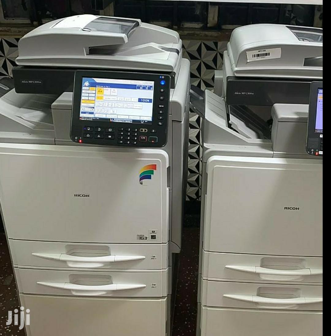 Colored Ricoh Aficio Mp C300 Photocopier Printer Scanner