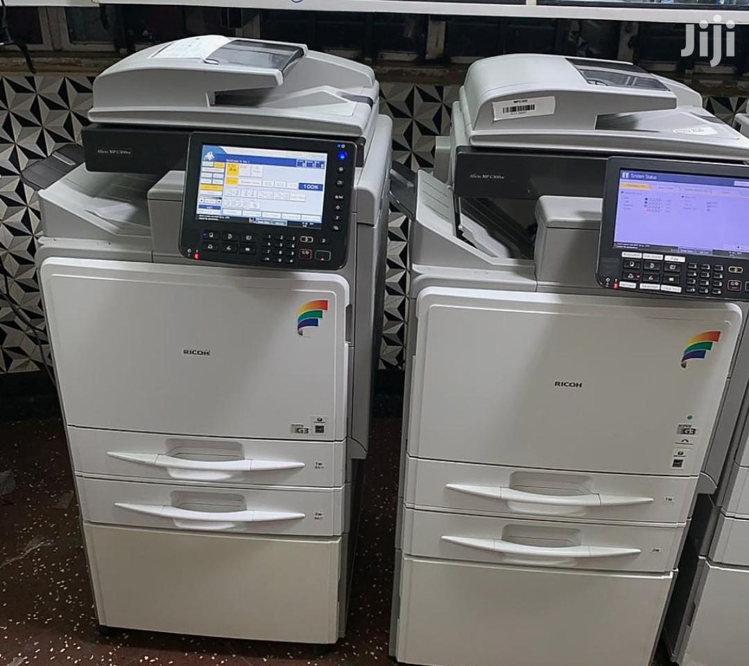Colored Ricoh Aficio Mp C300 Photocopier Printer Scanner