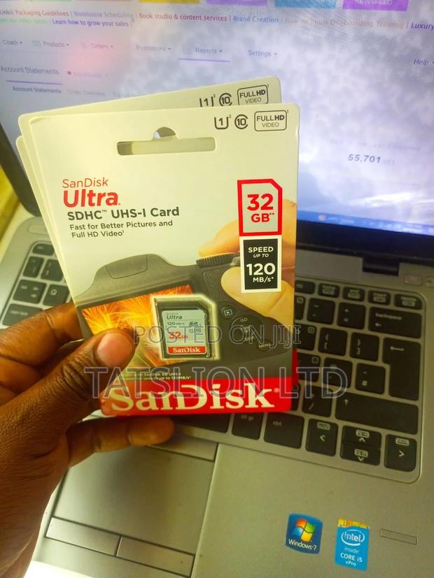 32gb Sandisk Camera Memory Card 120mb/S