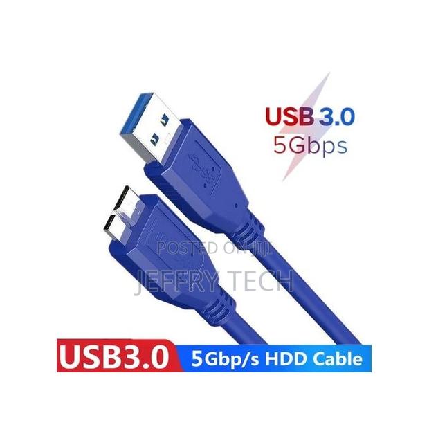Micro B USB 3.0 Cable 5gbps External Hard Drive Disk HDD Cab - thumbnail 2