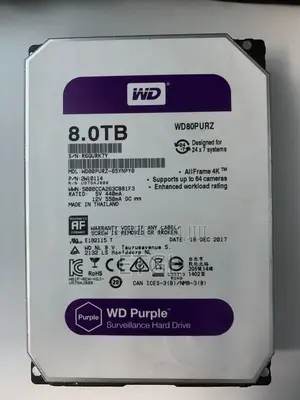 Wd Purple Surveillance Hard Drive - 8tb,