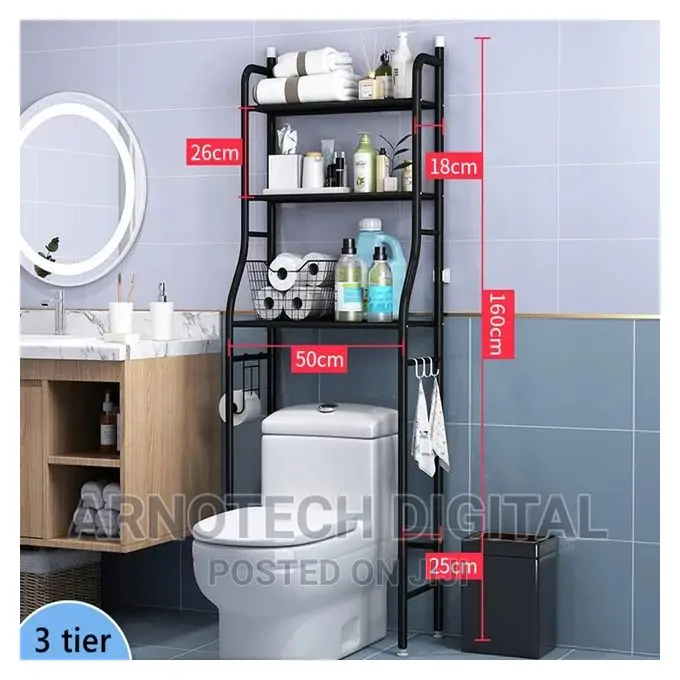 Over the Toilet Rack Organizer Toilet Stand Tidy Organizer