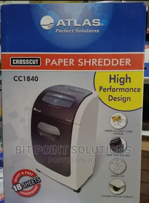 Atlas 18sheets Shredder Cc1840 Cross Cut ! Atlas Cc1840 '