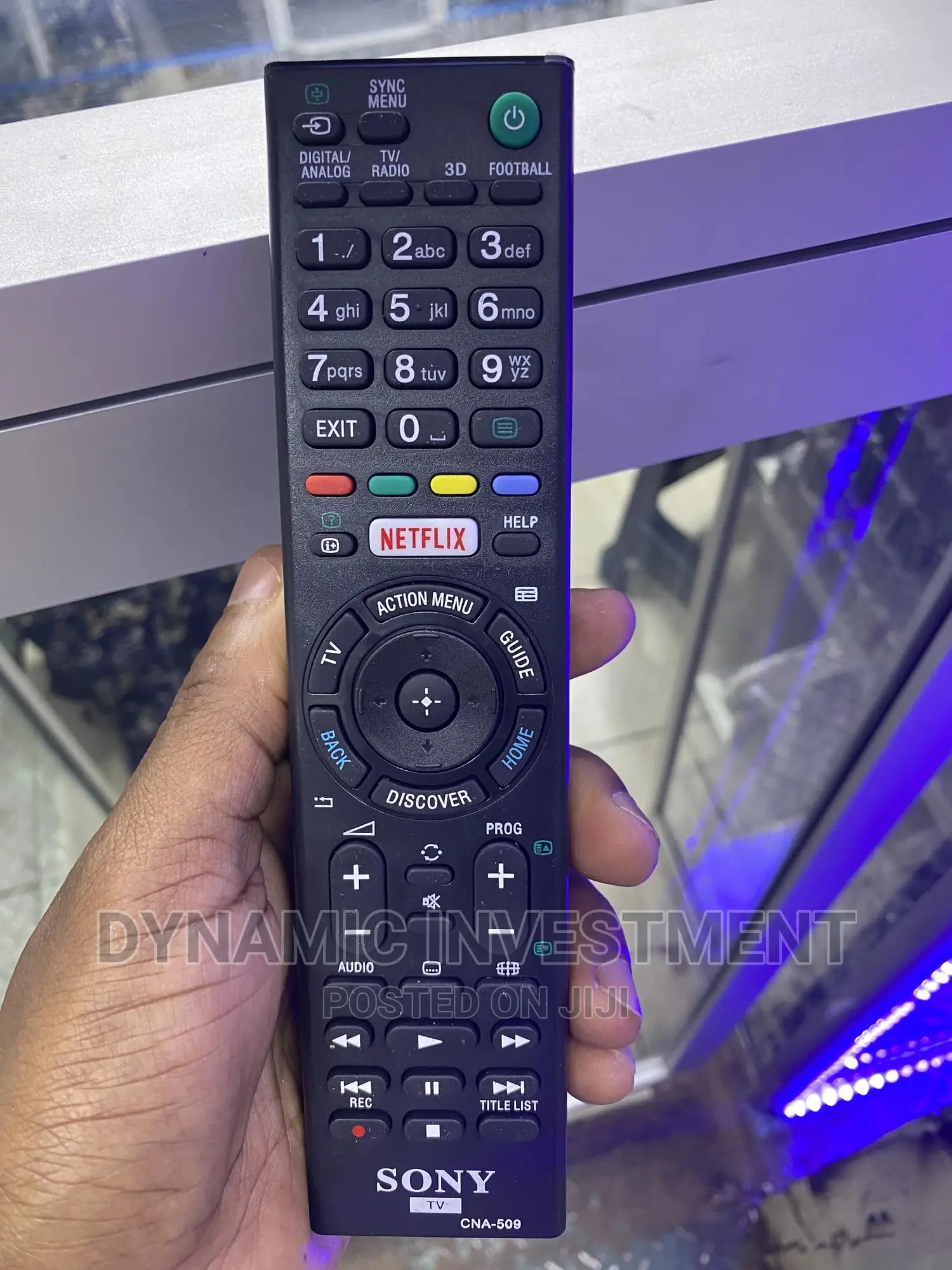 Sony Remote Control for Sony Smart/Android TV.