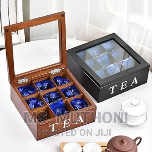 *9 Grid Tea Bags Organizer Box