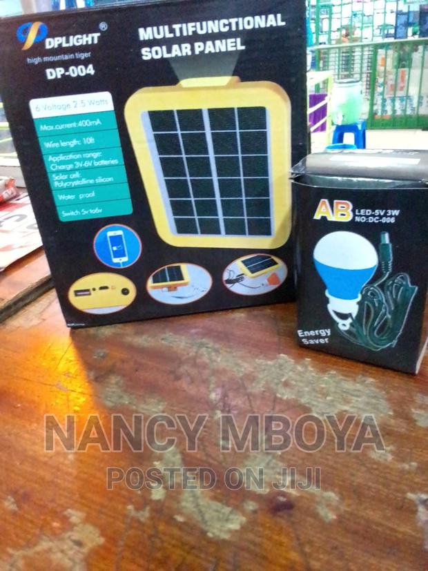 Solar Panel With Bulb Torch and Phone Charger