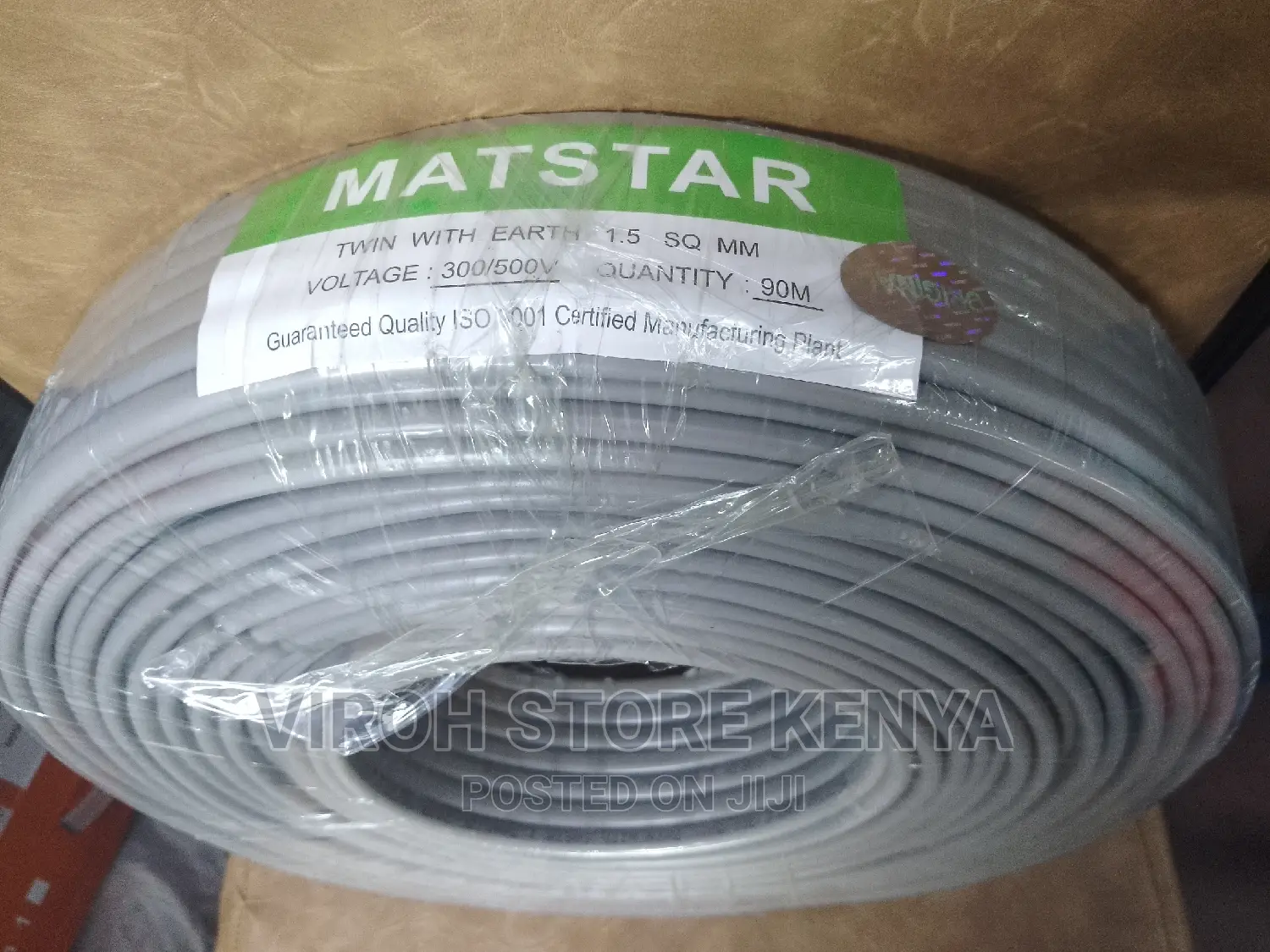 1.5mm Cable Wire 90m Long Twin With Earth Wiring Cable