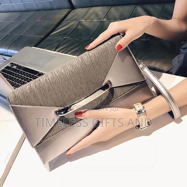 Ladies Grey/Silver Clutch Bag
