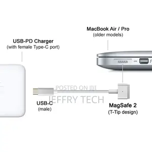 Type C USB C to Magnetic 5 Pin T Tip (16.5v 3.65a 60W Output