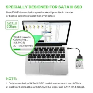 USB C to SATA Adapter Cable Bridge USB-C Type C to SATA