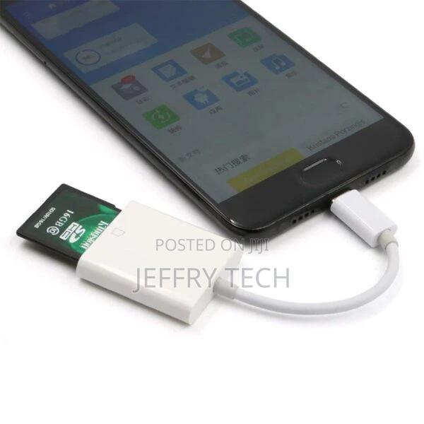 USB Type C to SD Card Camera Reader OTG Adapter Cable USB-C - thumbnail 2