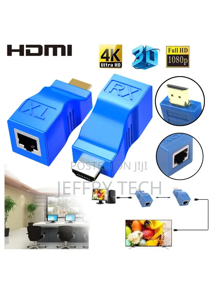 Microware 3D HDMI 1.4 30M Extender to RJ45 Over Cat 5e/6