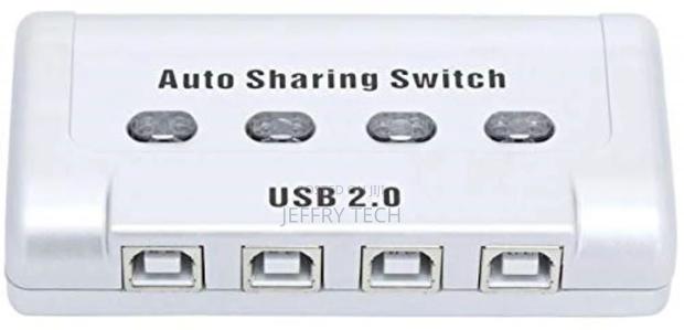USB Printer Auto Sharing Switch, USB 2.0 Printer/Peripheral - thumbnail 3
