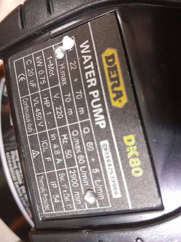 Water Pump High Pressure 1 Hp 70 M Head - thumbnail 2