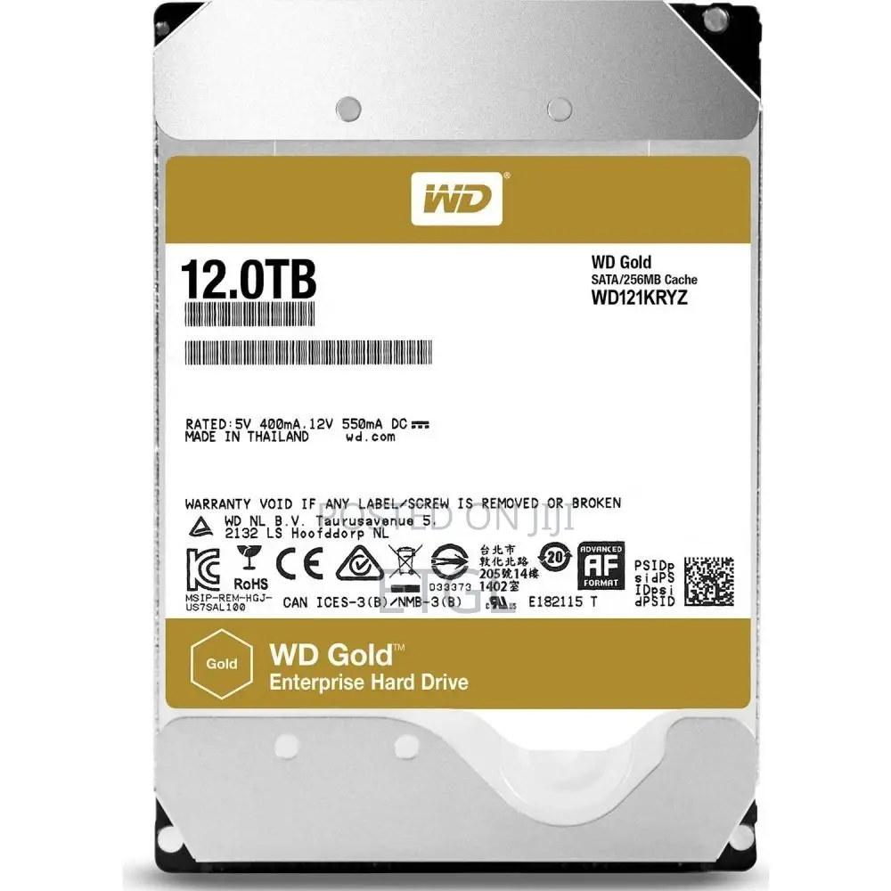 WD 12TB Gold Enterprise Class Hard Drive