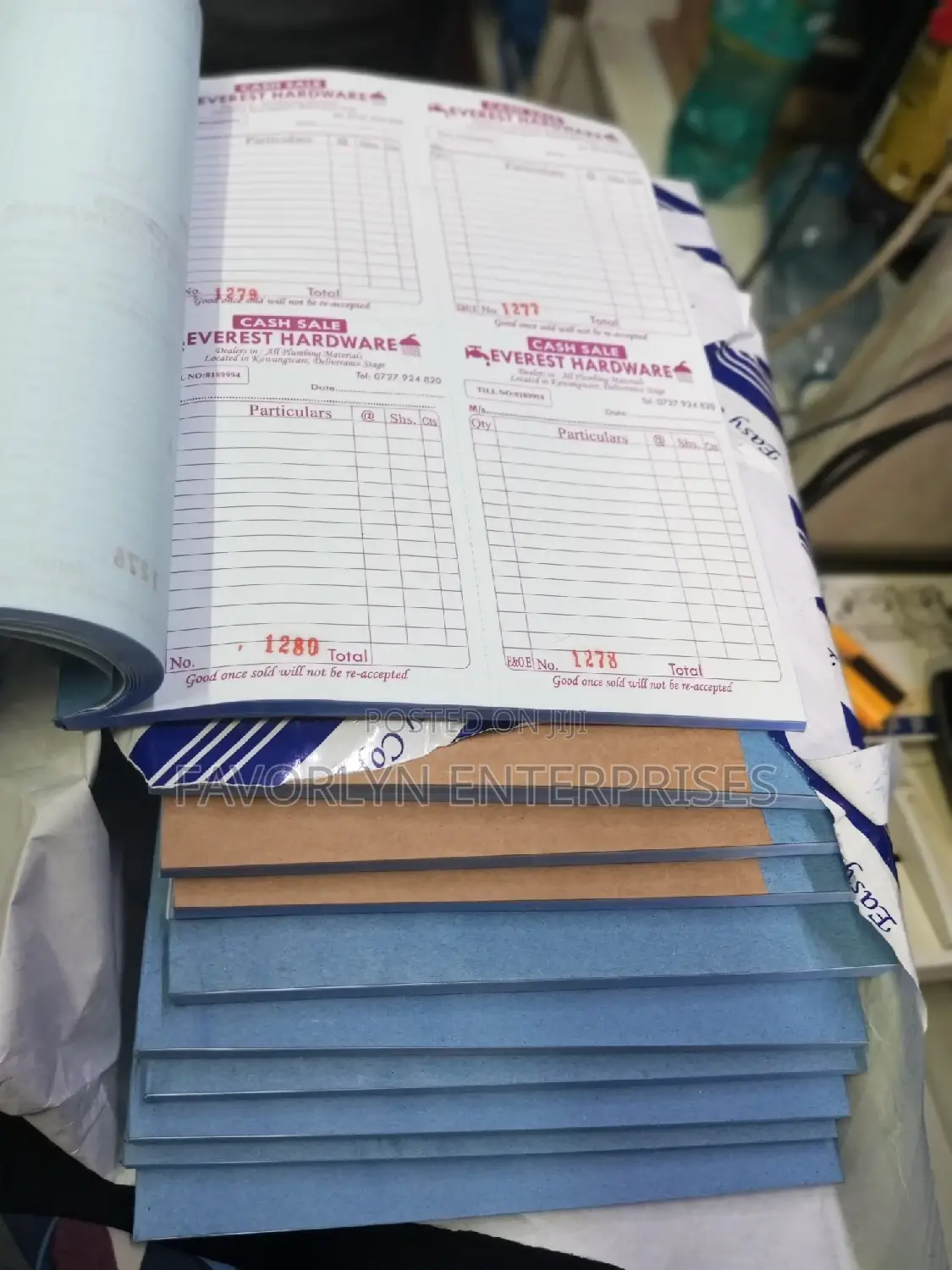 Cash Sale Receipt Printing and Designing