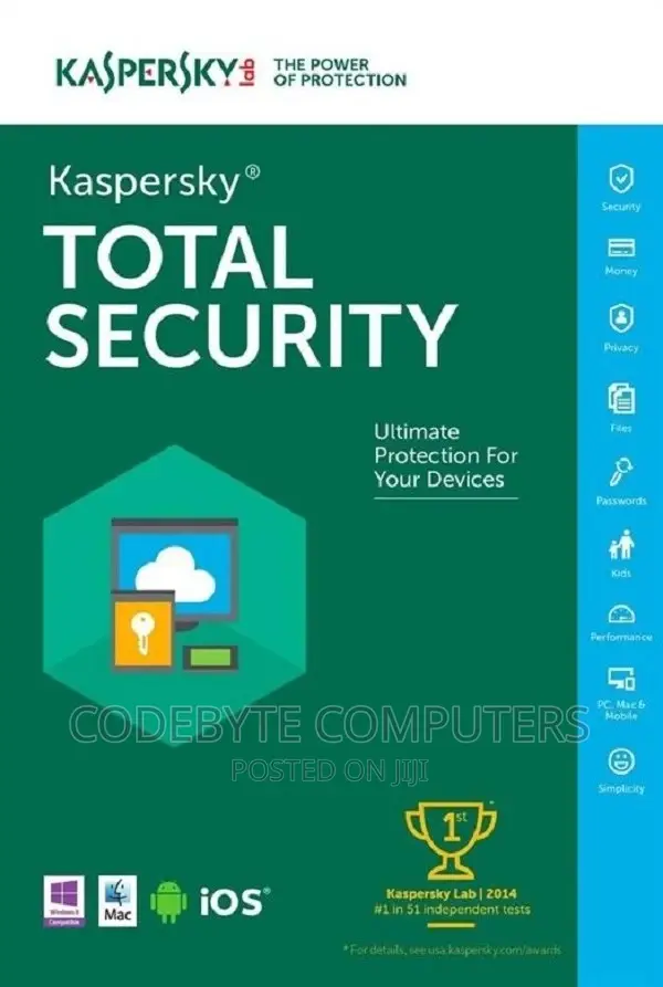 Kaspersky Total Security; 3 Devices
