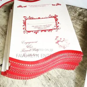Printed Wedding Card Available