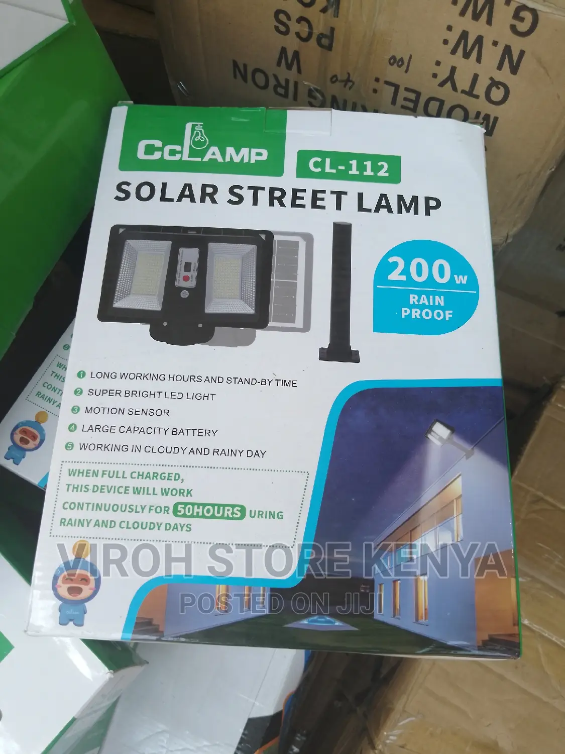Solar Street Lamp 200watts With Motion Sensor