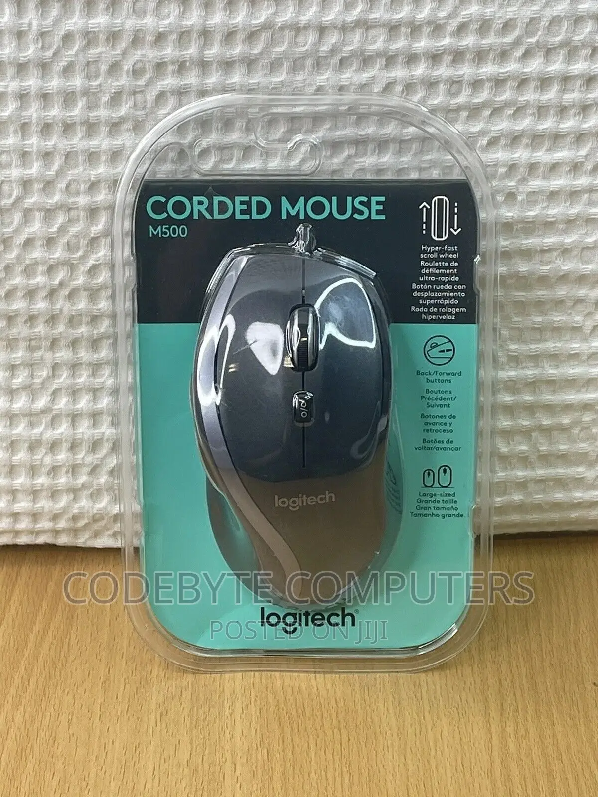 Logitech M500 Wired Ergonomic Mouse
