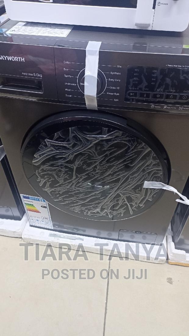 Skyworth 8kg Front Load Fully Automatic Washing Machine - thumbnail 2