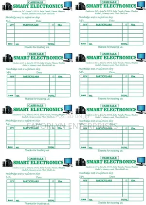 All Types of Receipt Editing and Printing