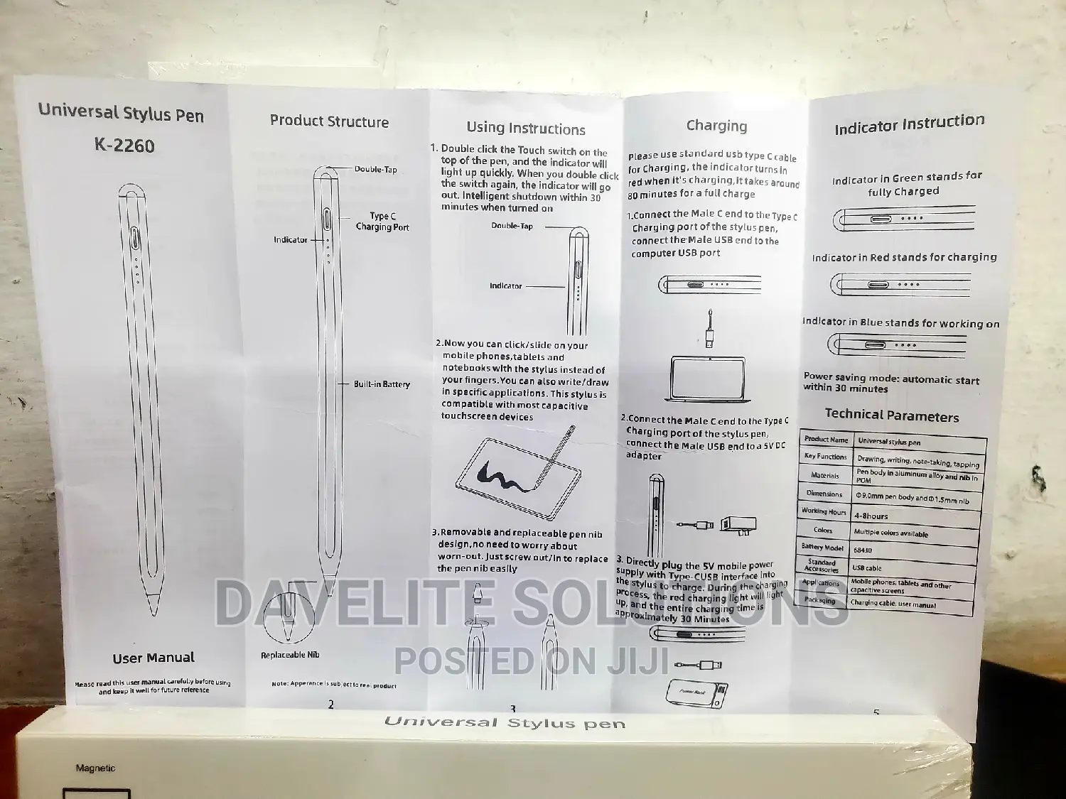 Universal Stylus Pen for Laptops, Tablets and Mobile Phones
