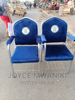 Church Chair With Armrest and Logo.