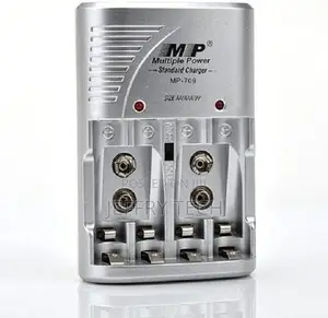 MP-709 AA/AAA 9V Ni-Mh/Ni-Cd Battery Charger Silver