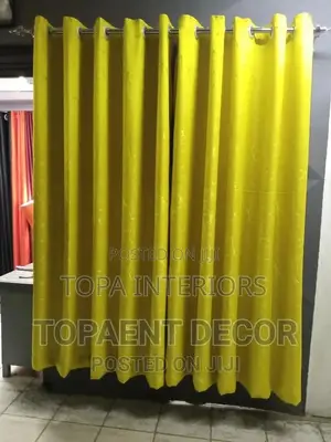 Mustard Yellow Generic Window Curtains and Door Curtains